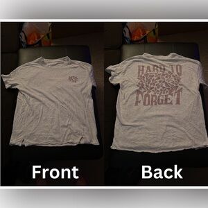 Aerie Graphic Forget Me Not Floral Oversized Tee